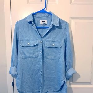 Denim Shirt Forever 21 Blue